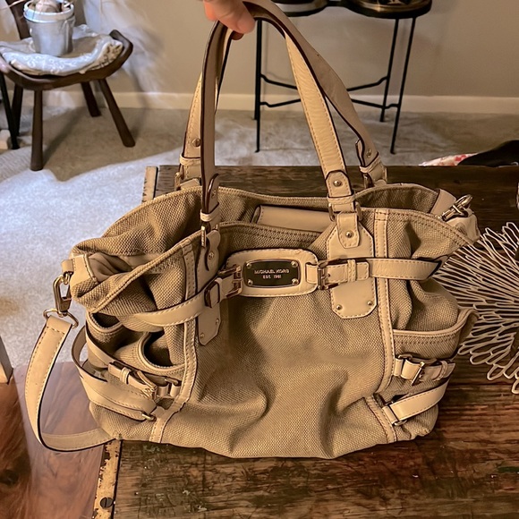 Michael Kors Collection Handbags - Michael Kors vintage-prep purse, circa 2000s.